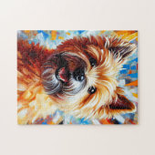 Cairn Terrier Wheaten Hund Akryldruckhund Lover Puzzle (Horizontal)