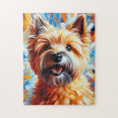 Cairn Terrier Wheaten Hund Akryldruckhund Lover Puzzle (Vertikal)