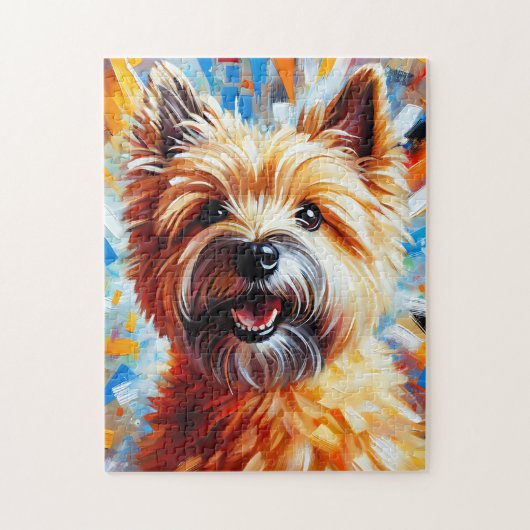 Cairn Terrier Wheaten Hund Akryldruckhund Lover Puzzle (Vertikal)
