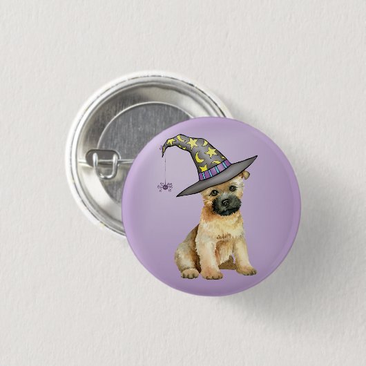 Cairn Terrier Witch Button (Vorne & Hinten)