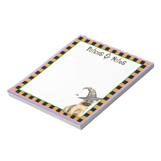 Cairn Terrier Witch Notepad Notizblock (Rotiert)
