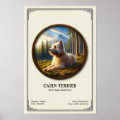 Cairn Terrier Zoologie-Serie Poster (Vorne)