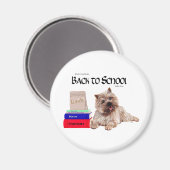 Cairn Terrier zurück zur Schule Magnet (Vorderseite/Rückseite)