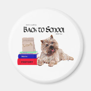 Cairn Terrier Zurück zur Schule Magnet