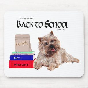 Cairn Terrier Zurück zur Schule Mousepad