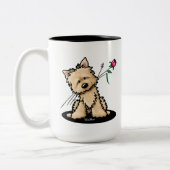 Cairn Terrier Zweifarbige Tasse (Links)