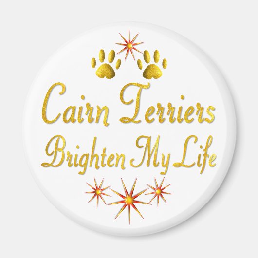 Cairn Terriers Brighten Mein Leben Magnet (Vorne)