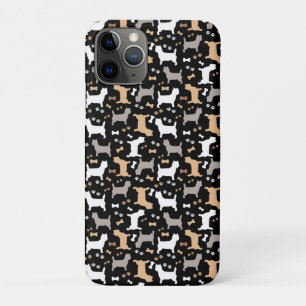 Cairn Terriers Carin Hund Breed Pattern in Schwarz Case-Mate iPhone Hülle