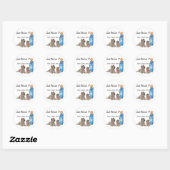 Cairn Terriers Gaspreise ?!! Runder Aufkleber (Blatt)