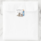 Cairn Terriers Gaspreise ?!! Runder Aufkleber (Tasche)