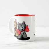 Cairn Terriers Zwei-Tone-Tasse Zweifarbige Tasse (Vorderseite Links)
