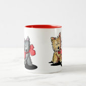 Cairn Terriers Zwei-Tone-Tasse Zweifarbige Tasse (Mittel)