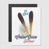 CairnGorm Schottland Skiposter Magnetkarte (Vorne/Hinten)