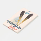 CairnGorm Schottland Skiposter Post-it Klebezettel (angewinkelt)