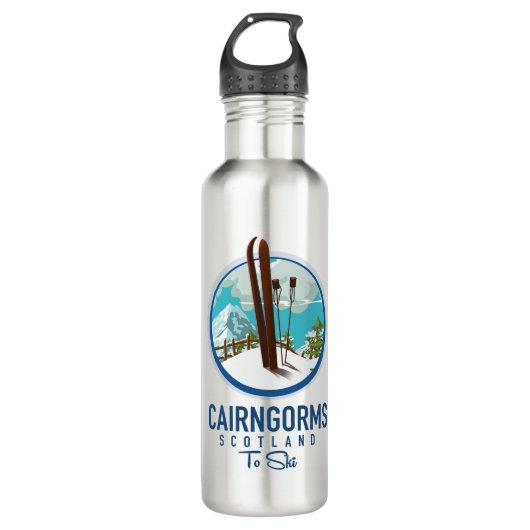 Cairngorms-Logo Edelstahlflasche (Vorderseite)