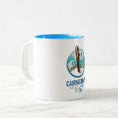 Cairngorms-Logo Zweifarbige Tasse (Vorderseite Links)