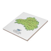 Cairngorms National Park Karte Fliese (Seite)