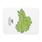 Cairngorms National Park Karte Magnet (Horizontal)
