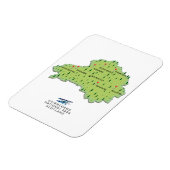 Cairngorms National Park Karte Magnet (Linke Seite)