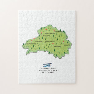 Cairngorms National Park Karte Puzzle
