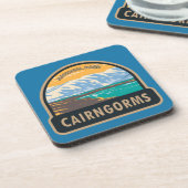 Cairngorms National Park Scotland Loch Etchachan Getränkeuntersetzer (Linke Seite)