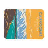 Cairngorms National Park Scotland Loch Etchachan Magnet (Horizontal)