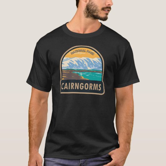 Cairngorms National Park Scotland Loch Etchachan T-Shirt (Vorderseite)