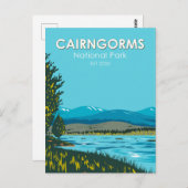 Cairngorms National Park Scotland Loch Morlich Postkarte (Vorne/Hinten)