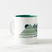 Cairngorms National Park Scotland Mountain Sun Zweifarbige Tasse (Vorderseite Links)