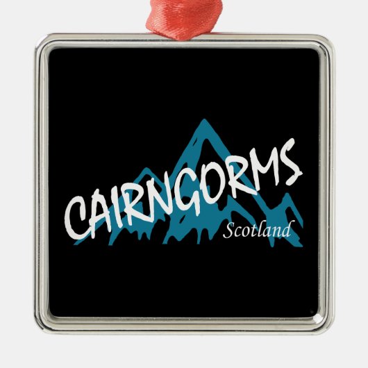 Cairngorms National Park Scotland Mountains Ornament Aus Metall (Vorne)