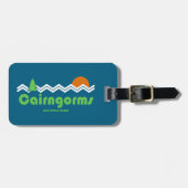 Cairngorms National Park Scotland Retro Gepäckanhänger (Vorderseite horizontal)