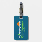 Cairngorms National Park Scotland Retro Gepäckanhänger (Rückseite vertikal)