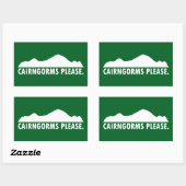 Cairngorms Nationalpark Bitte Rechteckiger Aufkleber (Blatt)