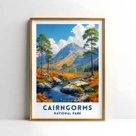 Cairngorms Nationalpark-Reiseposter Poster