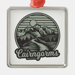 Cairngorms Nationalpark Schottland Bergpfad Ornament Aus Metall