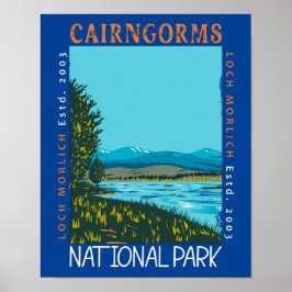 Cairngorms Nationalpark Schottland erschüttert Poster