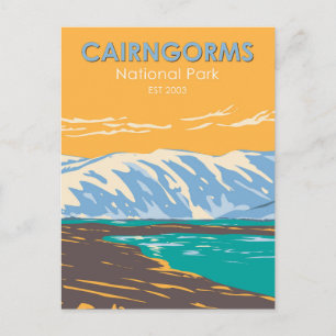 Cairngorms Nationalpark Schottland Loch Etchachan Postkarte