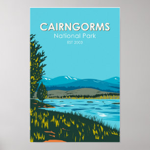 Cairngorms Nationalpark Schottland Loch Morlich Poster