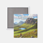 Cairngorms Nationalpark Schottland Magnet (Vorderseite/Rückseite)