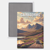 Cairngorms Nationalpark Schottland Magnet (Vorderseite/Rückseite)