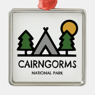 Cairngorms Nationalpark Schottland Ornament Aus Metall