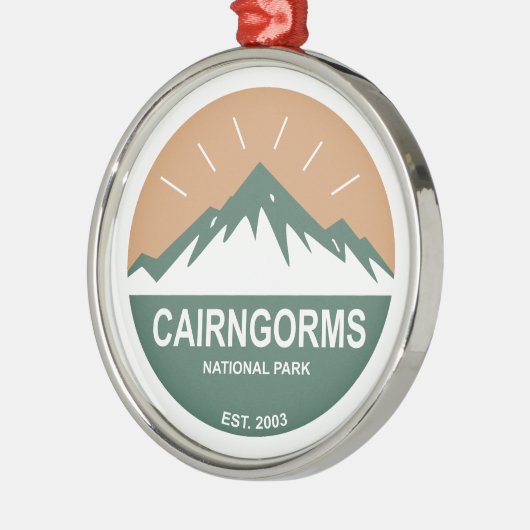 Cairngorms Nationalpark Schottland Ornament Aus Metall (Links)