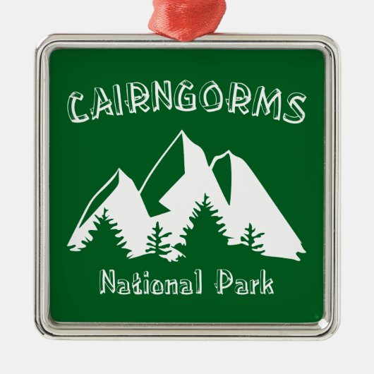 Cairngorms Nationalpark Schottland Ornament Aus Metall (Vorne)