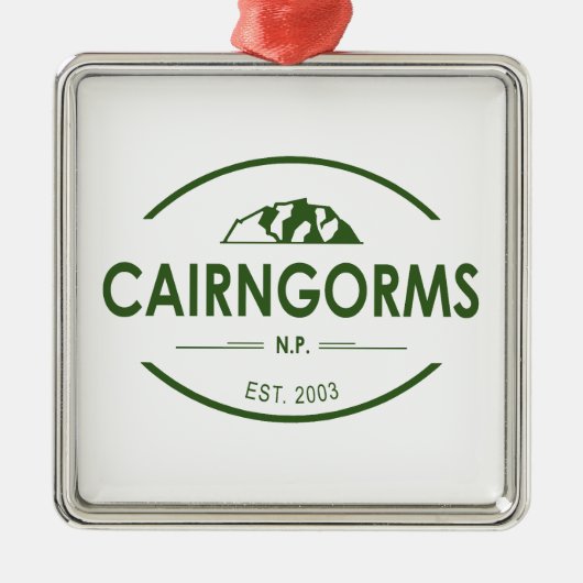 Cairngorms Nationalpark Schottland Ornament Aus Metall (Vorne)