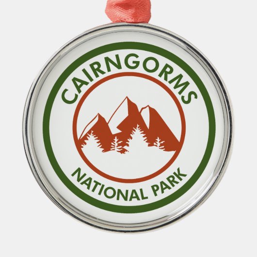 Cairngorms Nationalpark Schottland Ornament Aus Metall (Vorne)