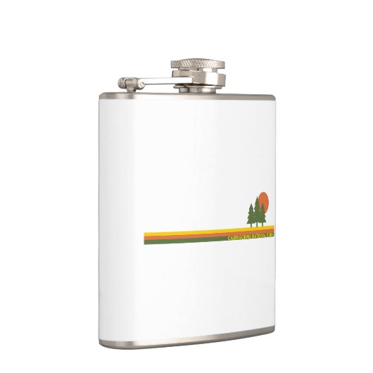 Cairngorms Nationalpark Schottland Pine Trees Sun Flachmann (Rechts)