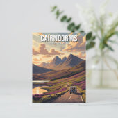 Cairngorms Nationalpark Schottland Postkarte (Stehend Vorderseite)