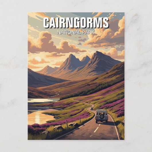 Cairngorms Nationalpark Schottland Postkarte (Vorderseite)