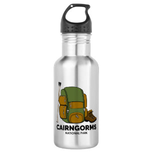 Cairngorms Nationalpark Schottland Rucksack Edelstahlflasche