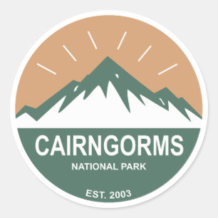 Cairngorms Nationalpark Schottland Runder Aufkleber